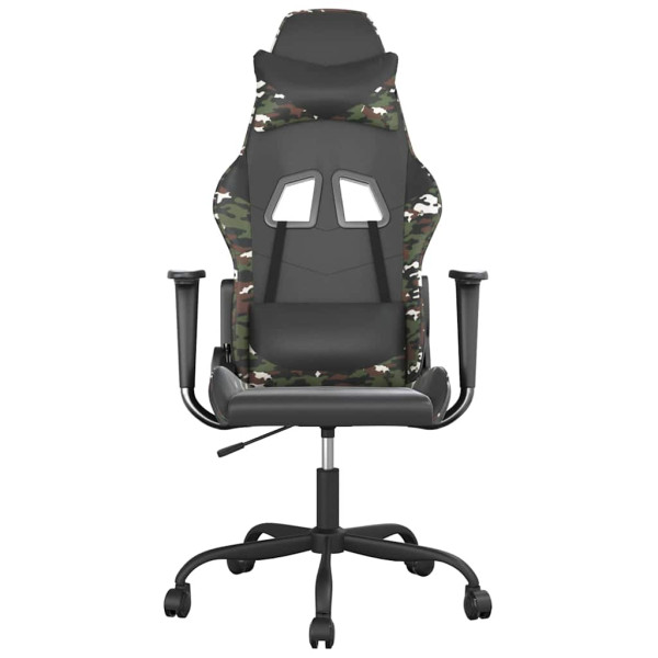 Fotel Gamingowy z Ekoskóry Ergonomiczny Czarno-Wielokolorowy do Biurka, 9444506
