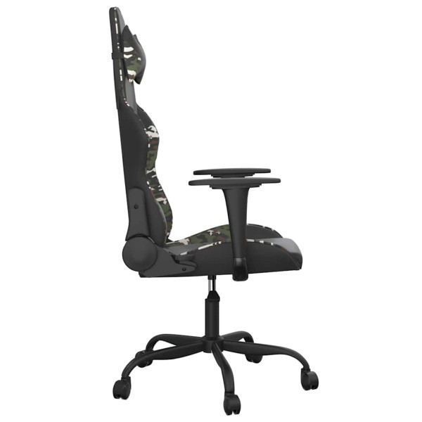 Fotel Gamingowy z Ekoskóry Ergonomiczny Czarno-Wielokolorowy do Biurka, 9444507