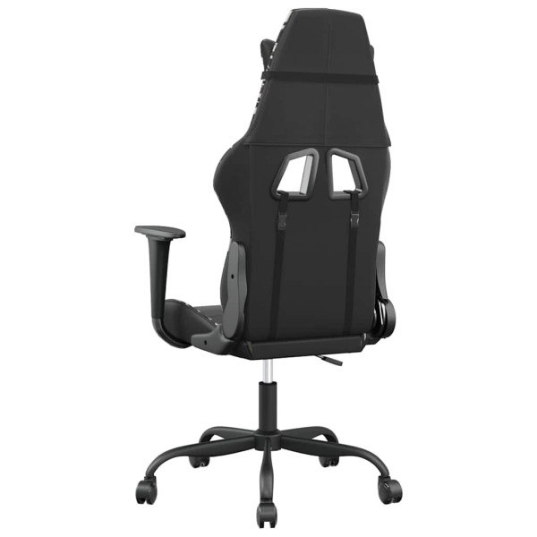 Fotel Gamingowy z Ekoskóry Ergonomiczny Czarno-Wielokolorowy do Biurka, 9444508