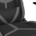 Fotel Gamingowy z Ekoskóry z Podnóżkiem Ergonomiczny Czarno-Szary do Biurka, 9444526