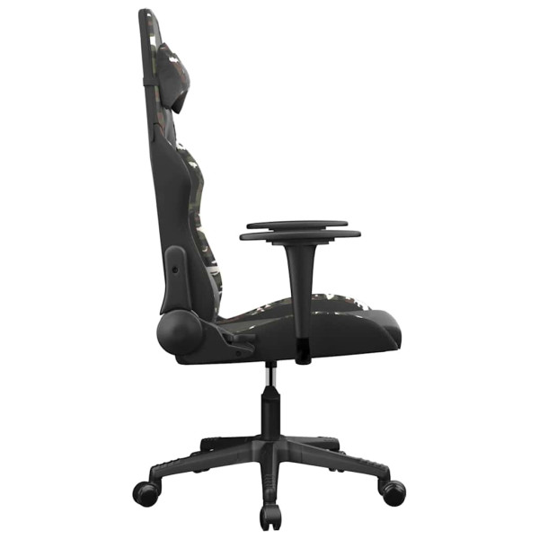 Fotel Gamingowy z Ekoskóry Ergonomiczny Czarno-Wielokolorowy do Biurka, 9444551