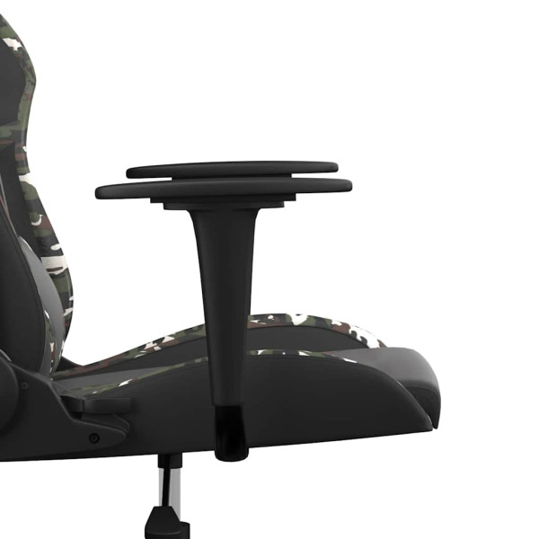 Fotel Gamingowy z Ekoskóry Ergonomiczny Czarno-Wielokolorowy do Biurka, 9444557