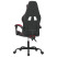 Fotel Gamingowy z Ekoskóry Obrotowy Ergonomiczny Czarno-Czerwony do Biurka, 9444733
