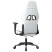 Fotel Gamingowy z Ekoskóry Ergonomiczny Biało-Czarny do Biurka dla Gracza, 9444826