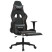 Fotel Gamingowy z Ekoskóry z Podnóżkiem Ergonomiczny Czarno-Szary do Biurka, 9444838