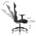 Fotel Gamingowy z Ekoskóry z Podnóżkiem Ergonomiczny Czarno-Szary do Biurka, 9444842