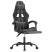 Fotel Gamingowy z Ekoskóry z Podnóżkiem Ergonomiczny Czarno-Szary do Biurka, 9445046