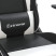 Fotel Gamingowy z Ekoskóry Ergonomiczny Czarno-Biały do Biurka dla Gracza, 9445253