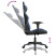 Fotel Gamingowy z Ekoskóry Ergonomiczny Czarno-Niebieski do Biurka, 9445401