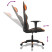Fotel Gamingowy z Ekoskóry Ergonomiczny Czarno-Pomarańczowy do Biurka, 9445416