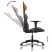 Fotel Gamingowy z Ekoskóry Ergonomiczny Czarno-Pomarańczowy do Biurka, 9445514