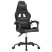 Fotel Gamingowy z Ekoskóry Ergonomiczny z Podłokietnikami Czarny do Biurka, 9445529