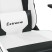 Fotel Gamingowy z Ekoskóry z Podnóżkiem Ergonomiczny Biało-Czarny do Biurka, 9445675