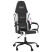Fotel Gamingowy z Ekoskóry Ergonomiczny Czarno-Biały do Biurka dla Gracza, 9445767