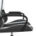 Fotel Gamingowy z Ekoskóry Ergonomiczny Czarno-Biały do Biurka dla Gracza, 9445769