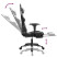 Fotel Gamingowy z Ekoskóry z Podnóżkiem Ergonomiczny Czarno-Biały do Biurka, 9445969