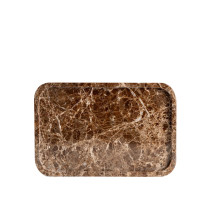Taca dekoracyjna MARMURI marmurowa prostokątna 30x20x1,8 cm HOMLA