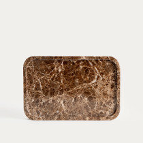 Taca dekoracyjna MARMURI marmurowa prostokątna 30x20x1,8 cm HOMLA