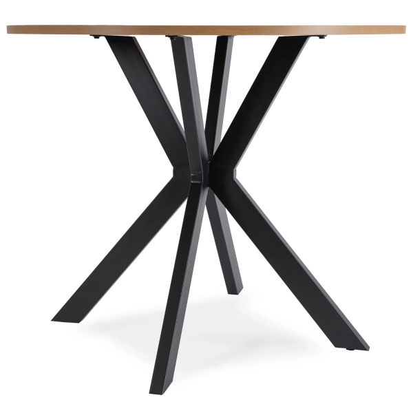 Stół Z 4 Krzesłami Zestaw Okrągły 80cm Komplet Do Salonu Jadalni Kuchni, 9456260