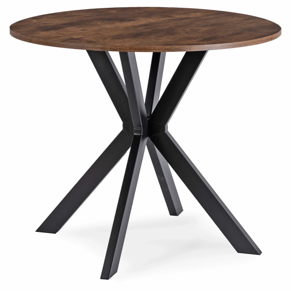 Stół Z 4 Krzesłami Zestaw Okrągły 90cm Komplet Do Salonu Jadalni Kuchni, 9456279