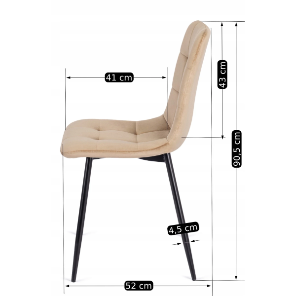 Stół Z 4 Krzesłami Zestaw Okrągły 90cm Komplet Do Salonu Jadalni Kuchni, 9456287