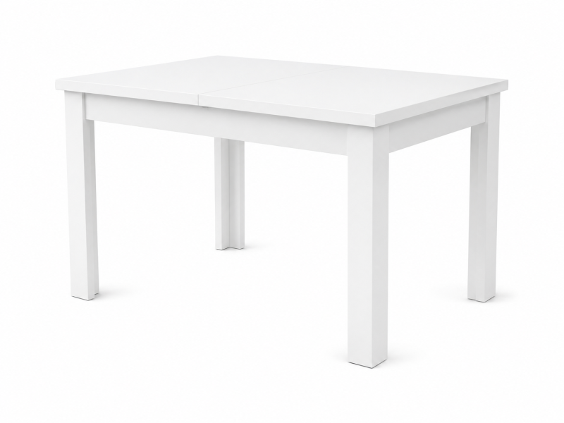 INSPIRO Stół C-2 biały 120–160 cm + 4 krzesła IK-10 brązowe, 9459101