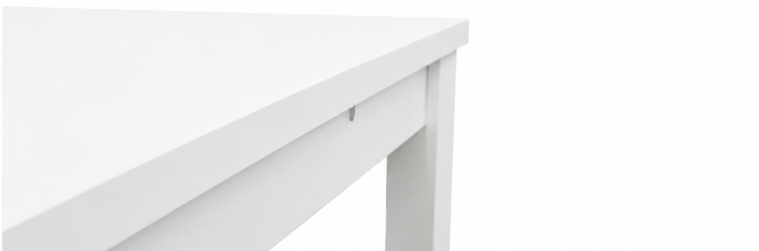 INSPIRO Stół C-2 biały 120–160 cm + 4 krzesła IK-10 brązowe, 9459105