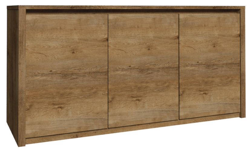 Komoda do salonu 130 cm dąb lefkas MERIZO, 9464597