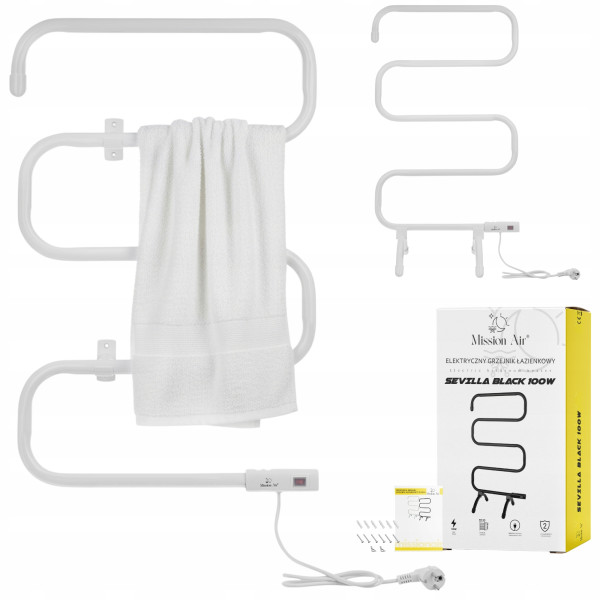Grzejnik łazienkowy SEVILLA White, 9471758
