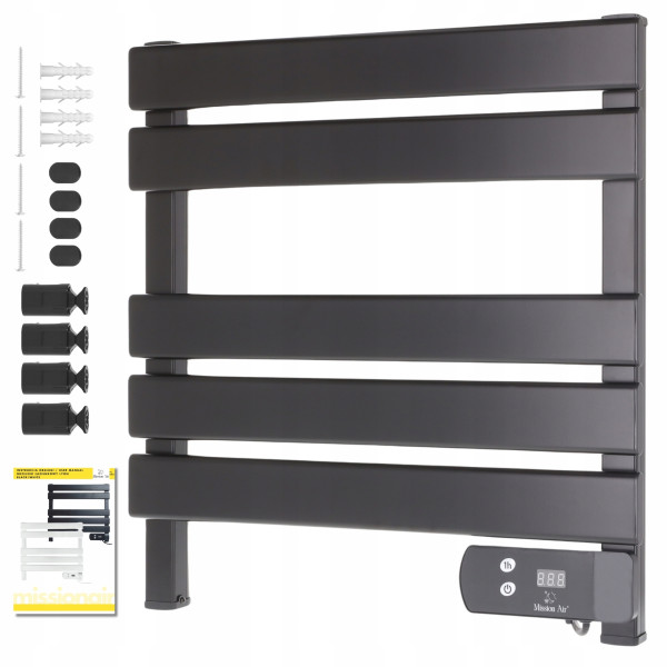 Grzejnik łazienkowy LYON 150W Black, 9471788