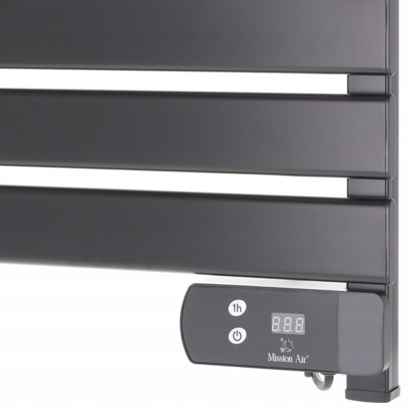 Grzejnik łazienkowy LYON 150W Black, 9471790