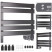 Grzejnik łazienkowy LYON 150W Black, 9471793