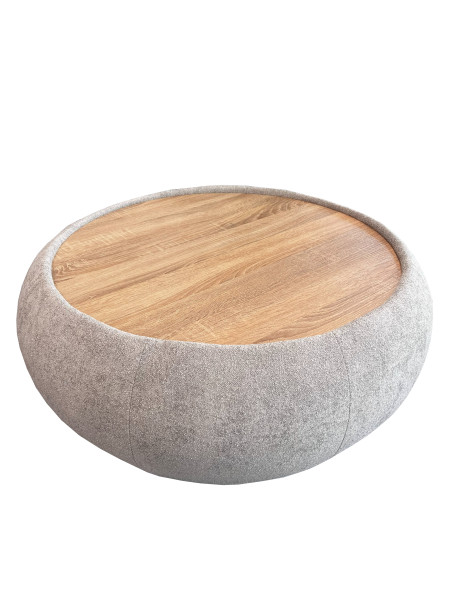 Okrągły Stolik kawowy Roundy Szary, 9472622