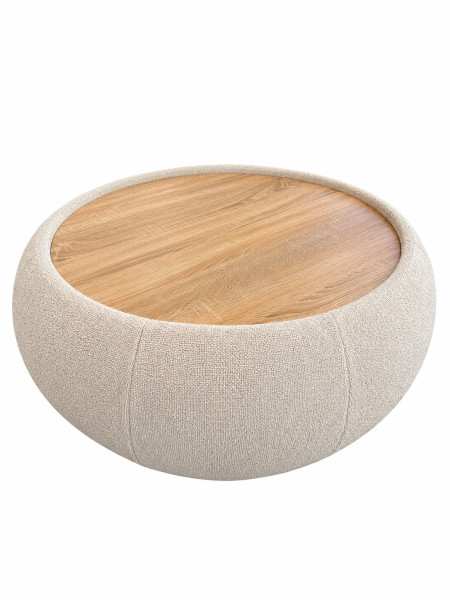 Okrągły Stolik kawowy Roundy Beżowy, 9472629