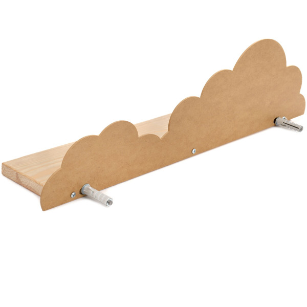 Półki Chmurki do pokoju dziecięcego komplet 3 szt. drewniane Verk.design, 9484360