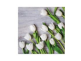 serwetki 20szt. White Tulips