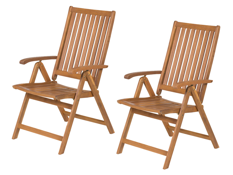 komplet regulowanych krzeseł ogrodowych 4001 T brązowe, 95419