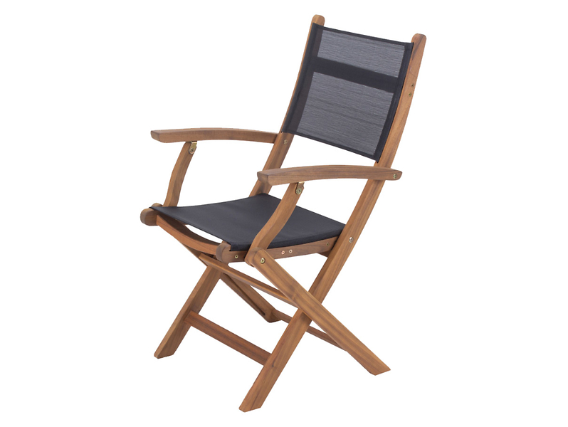 komplet składanych krzeseł ogrodowych 4201 T brązowy/czarny, 95424