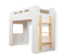 Produkt: Łóżko piętrowe antresola drewniane MIMI A Białe- SMARTWOOD®