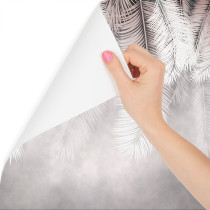 Fototapeta Ścienna Palmowe Liście Na Betonie 3D 104x70.5cm