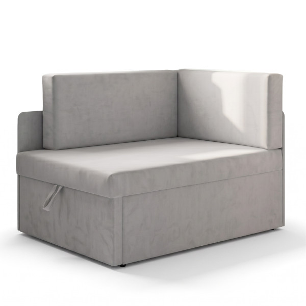 Sofa rozkładana narożna dla dzieci z funkcją spania Milavo Szara, 9756440