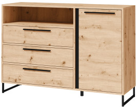 Komoda z szufladami 130 cm do salonu ALESSA dąb artisan