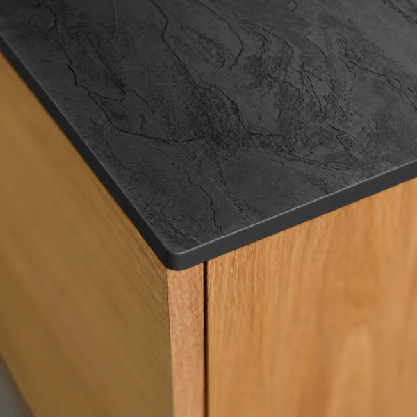 Blat do wyspy kuchennej HPL 120x120cm Black 0190SL, 9763797