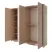 Szafa do sypialni z lustrem 223 cm uchylna 4 drzwi DESIO beż, 9767787