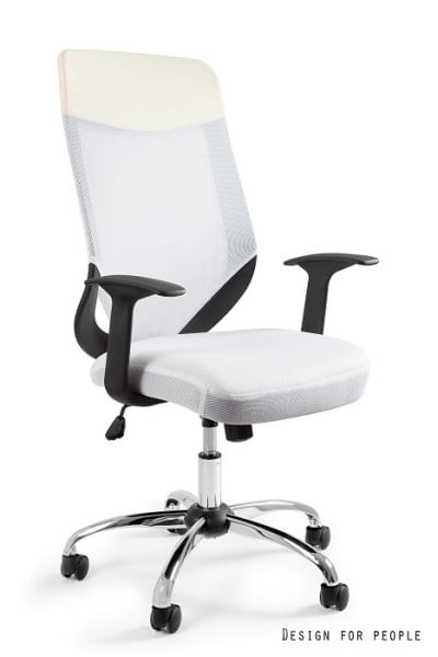 Fotel biurowy MOBI PLUS biały, 982681