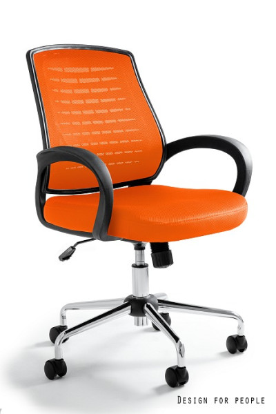 Fotel biurowy AWARD pomarańczowy, 983035