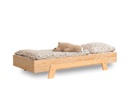 Łóżko pojedyncze drewniane PUZZLE - SMARTWOOD®
