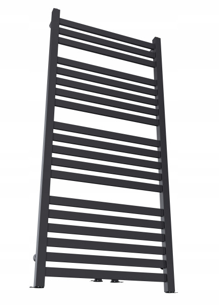 Grzejnik łazienkowy ROYAL-MIDDLE 1550x525 czarny mat 24H, 9834752