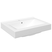 Produkt: Umywalka Wpuszczana w Blat Ceramiczna Prostokątna Biała do Łazienki 60 cm
