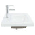 Umywalka Wpuszczana w Blat Ceramiczna Prostokątna Biała do Łazienki 91 cm, 9863848
